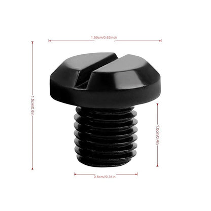 4 PCS Motorcycle Mirror Hole Screws Bolts Cover Cap Aluminum