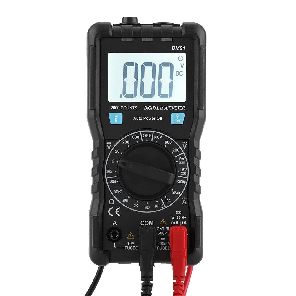 DM91 Portable Multimeter with Automatic Power Off and Voltage Drop Detection
