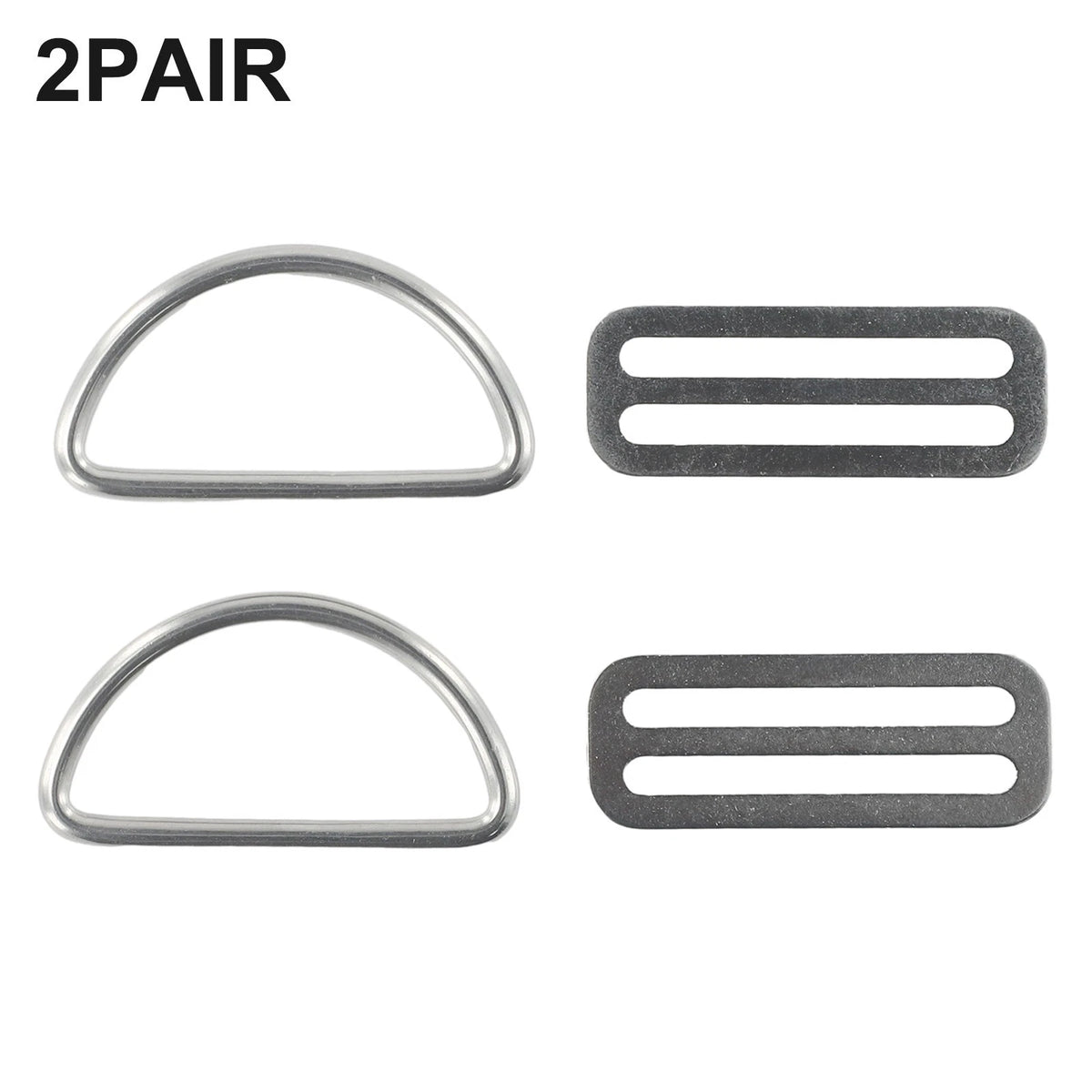 D Ring 1/2" Set of 2 for Scuba Diving