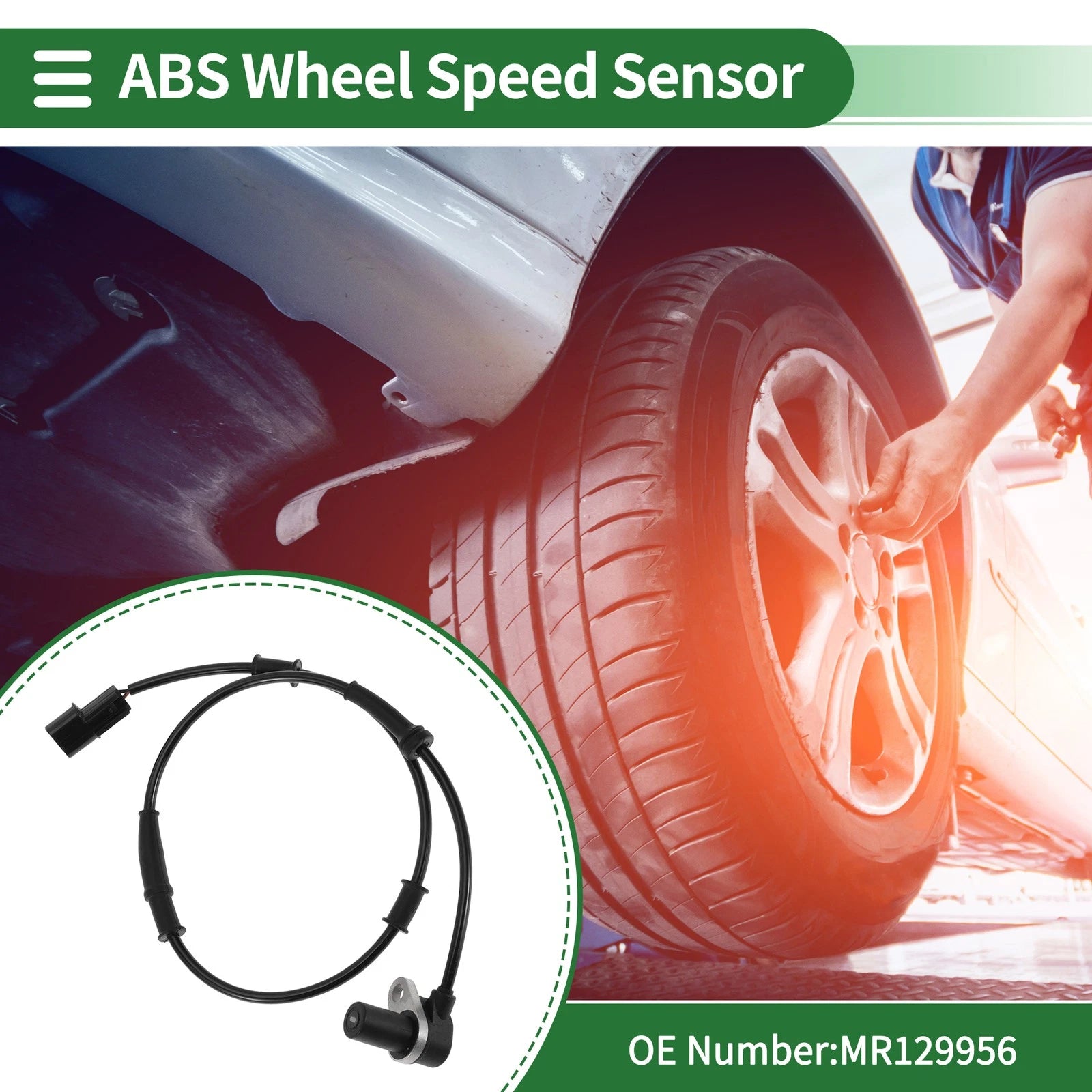 ABS Wheel Speed Sensor MR129956 for Mitsubishi Lancer (2000–2007)