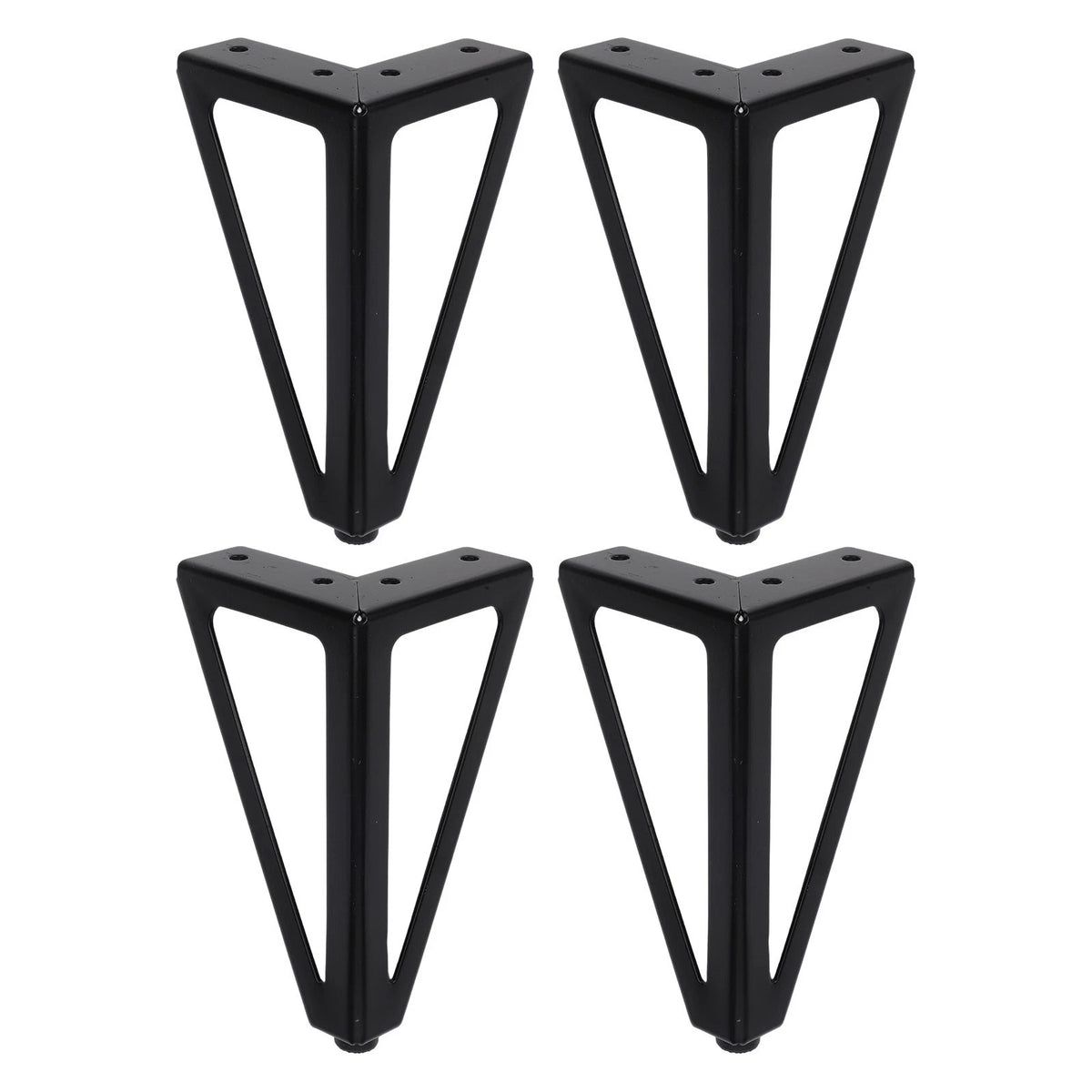 6-Inch Replacement Furniture Legs with Triangular Design for Stability