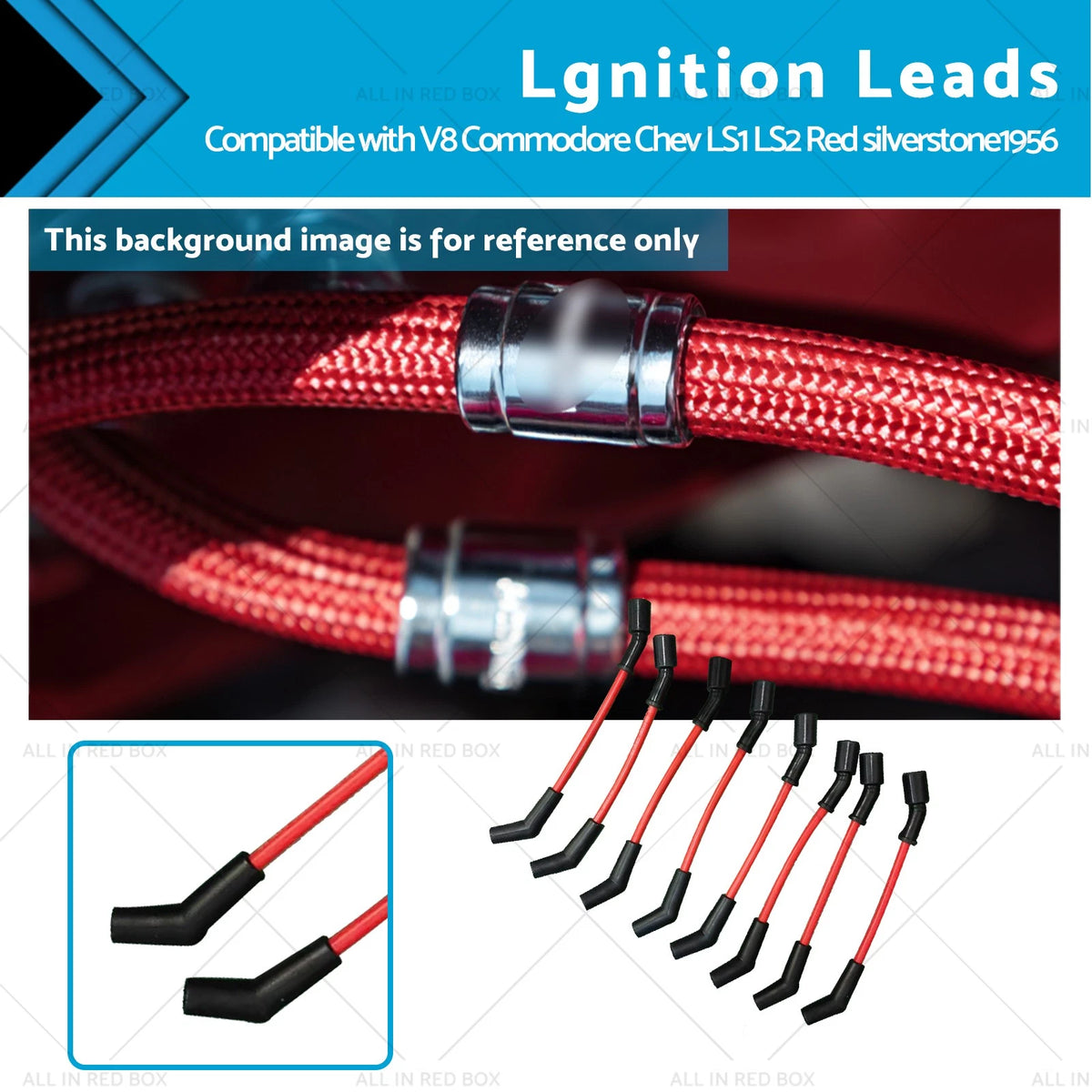 9mm Spark Plug Leads for Chev LS1 LS2 LS76 L77 L98 V8 Commodore (2001–2017)