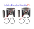 2X Piston Kit for SeaDoo Jet Ski 720 (47-105 290-887-670-STD)