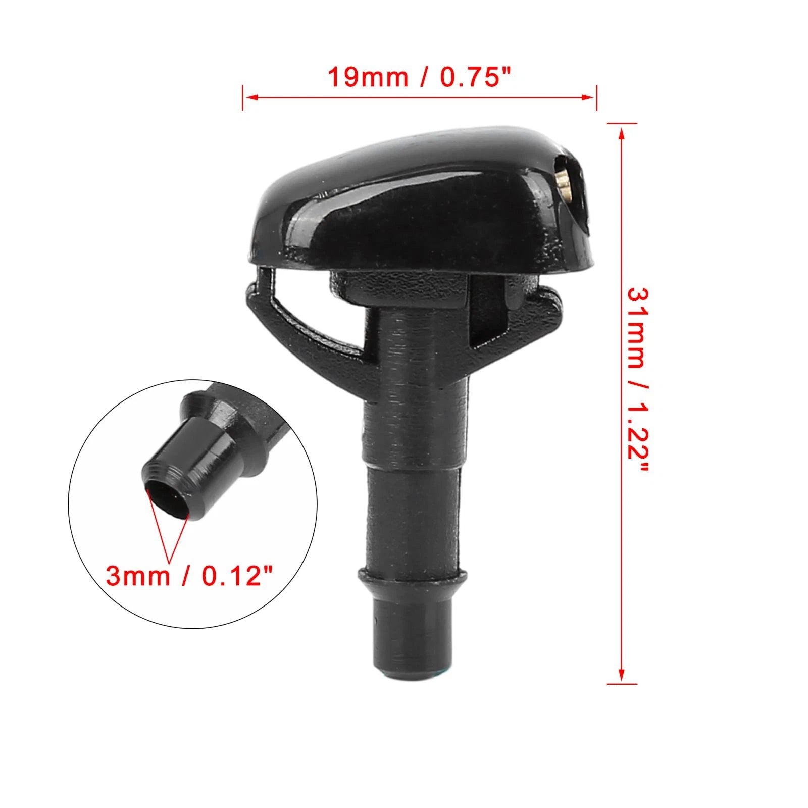 2pcs Windshield Washer Nozzle for Mitsubishi Lancer (1995–2005)