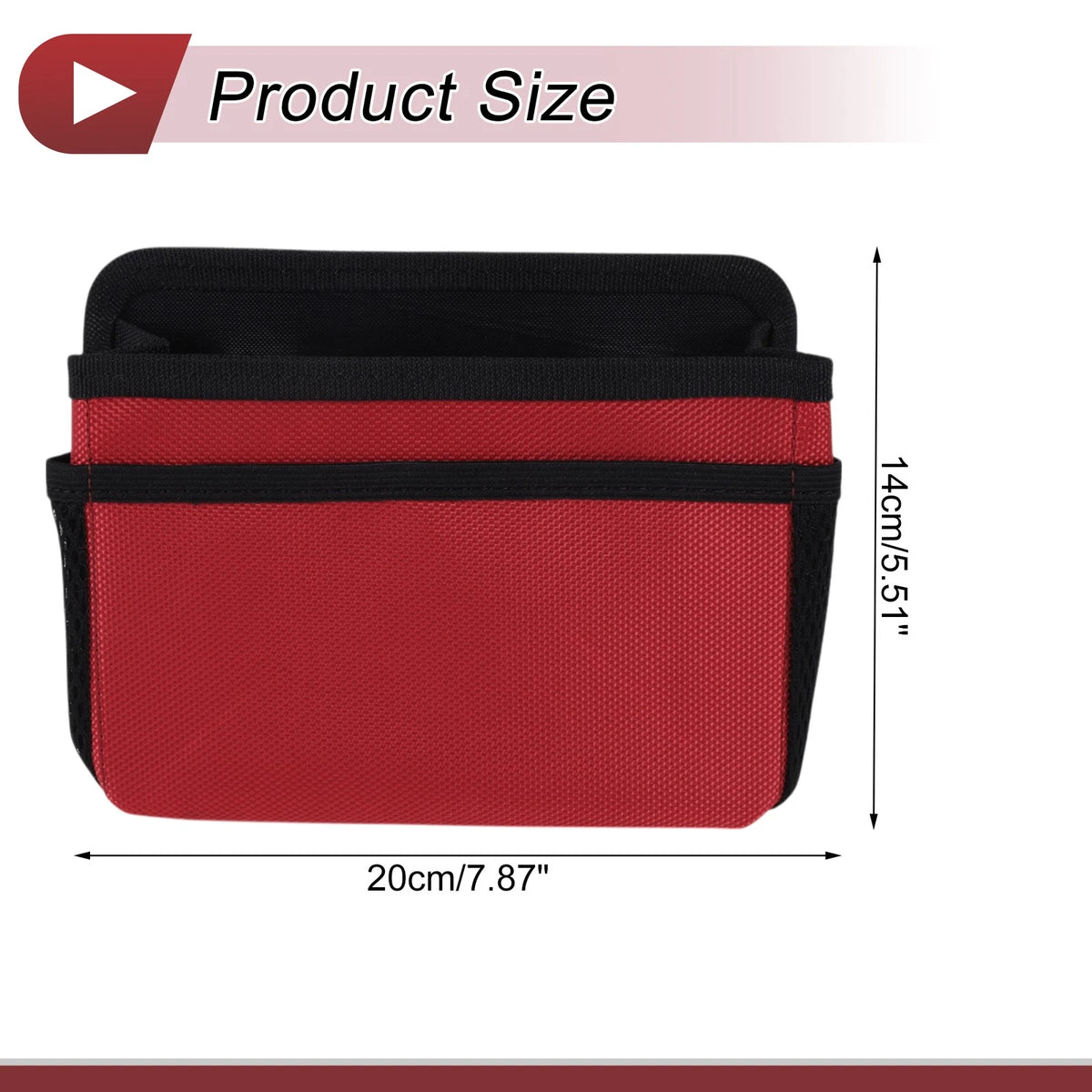 Sunglasses Holder for Car Door Side Seat Back (1 Pcs) - Oxford Cloth Red