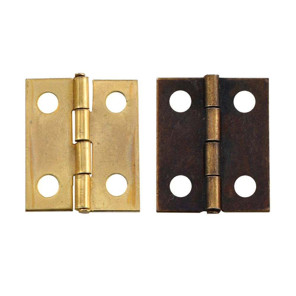 24pc Mini Hinge for Vintage Wooden Box Dollhouse Accessories (18mm x 15mm)