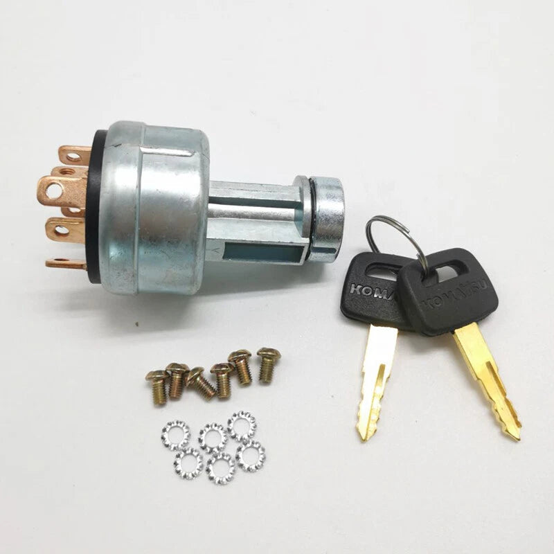 Key Ignition Switch for Komatsu PC100-6 PC120-6 PC200-7 (1990–2005)