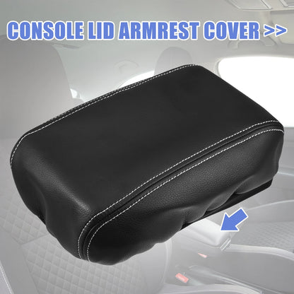 Armrest Box Cover Faux Leather for Subaru Forester (2013–2018) Black White