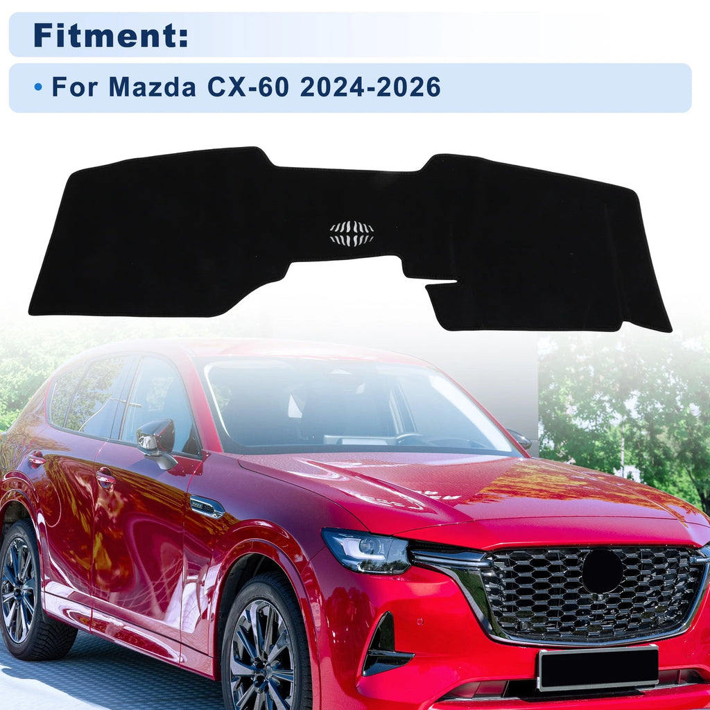 Dash Cover for Mazda CX-60 2024–2026 Dashboard Cover Polyester Black
