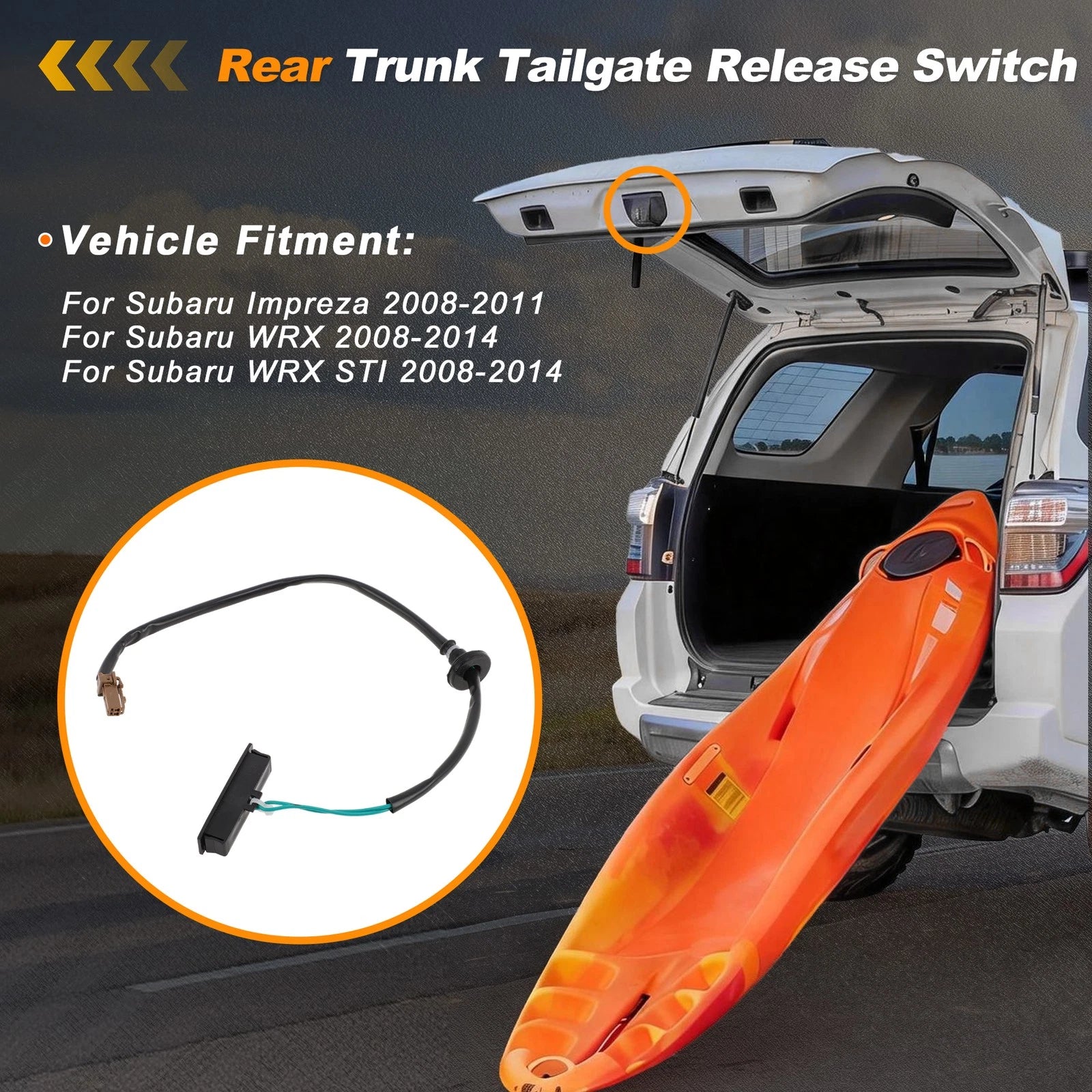 Tailgate Trunk Release Switch Replacement for Subaru Impreza (2008–2011)