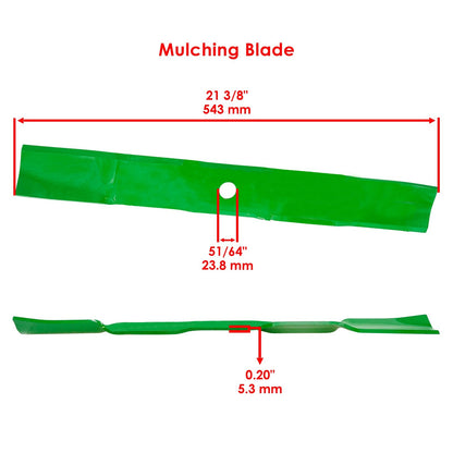 Mulching Deck Blade Replacement 42 in for John Deere X330 X350 (2009–2018)