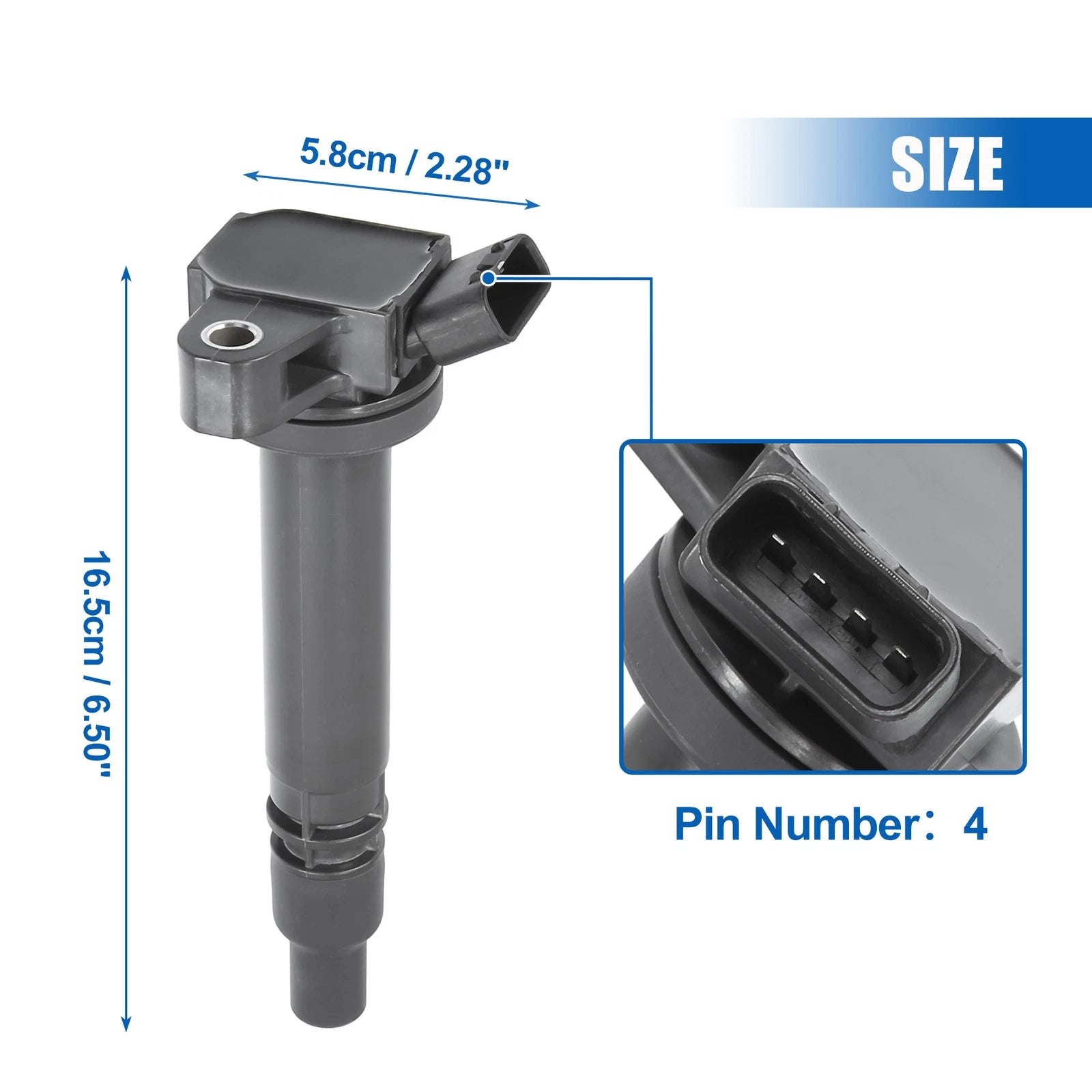 Ignition Coil Replacement for Toyota Celica 2000–2005 Plastic Rubber