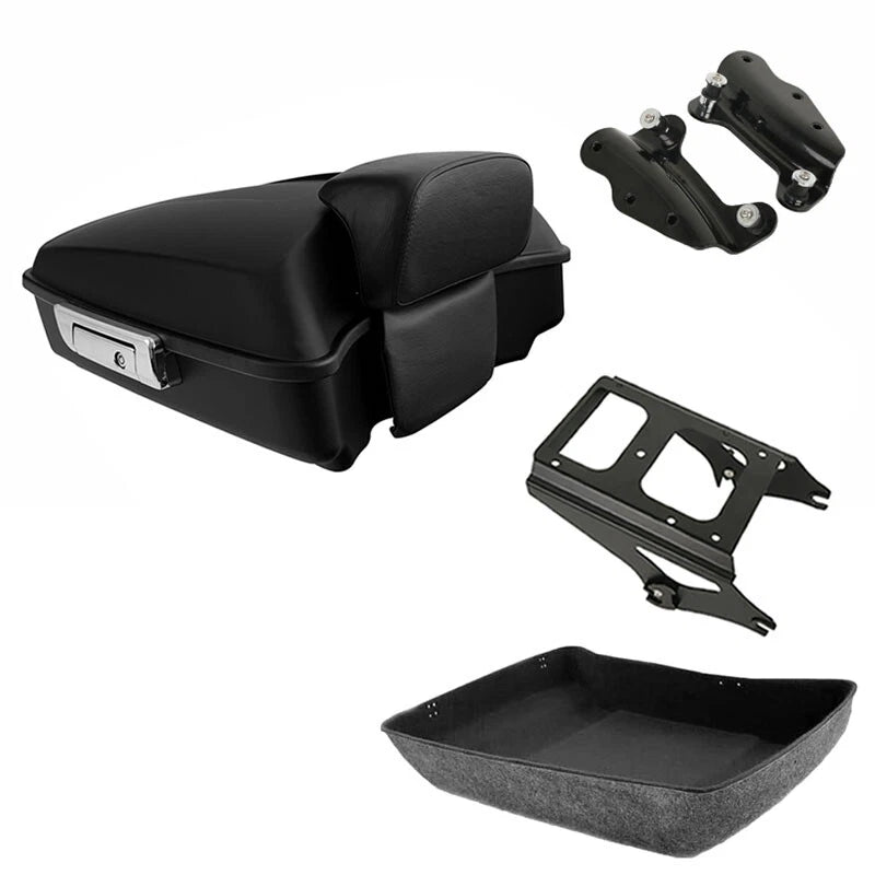 Trunk Backrest Mount Rack Docking Kit for Harley Touring (2009–2013)