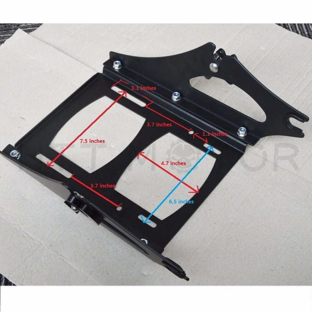 Detachable Two Up Tour Pak Mounting Rack for Harley Touring (2009–2013)