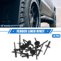 Fender Liner Rivet Set 15 Pcs for BMW X1 (2013–2023) Durable Plastic Black