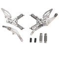 Adjustable Rearset for BMW S1000RR (2019–2024) A9, Aluminum Grey