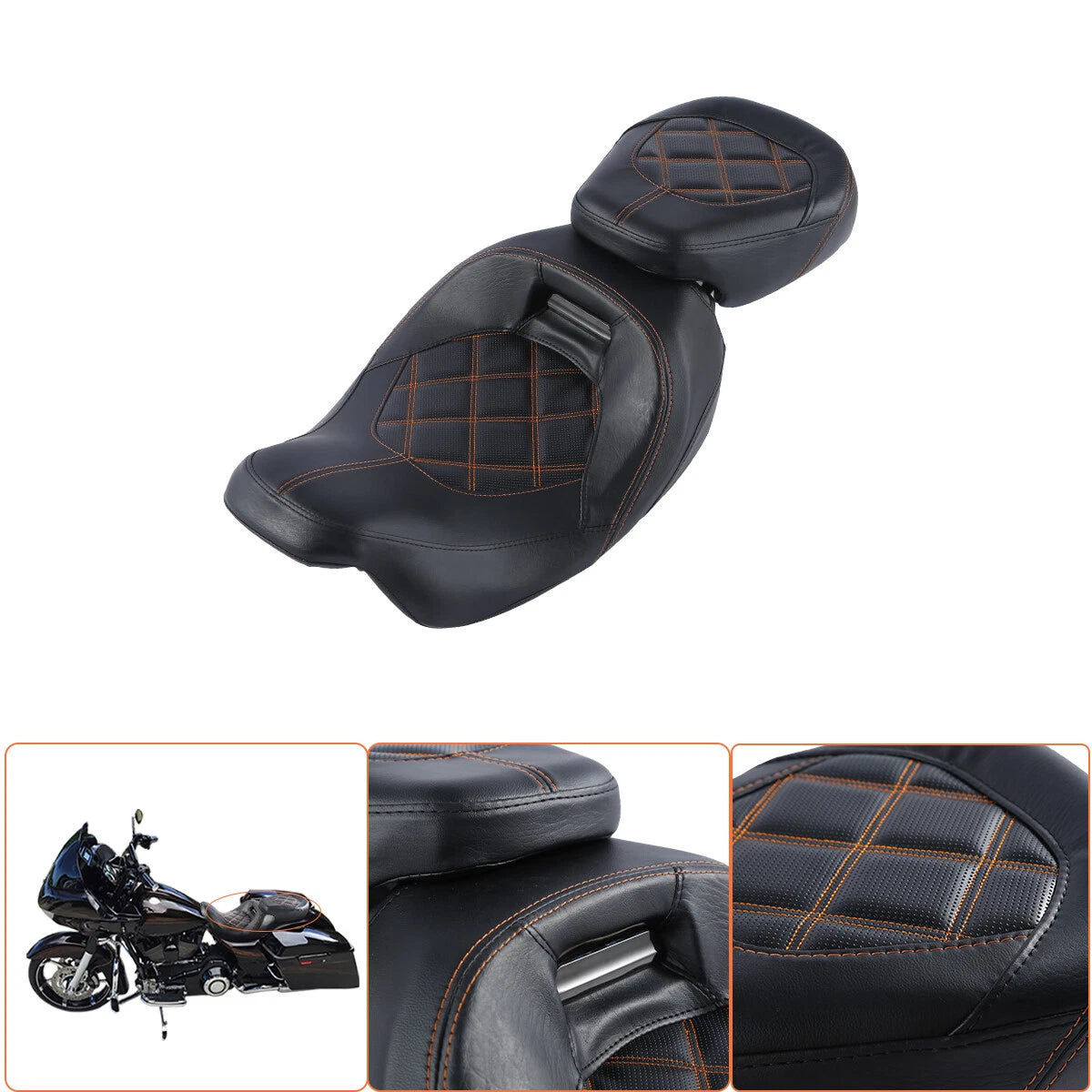 Rider Driver & Passenger Seats for Harley CVO Road Street Glide (2009–2023)