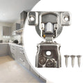Overlay soft close hinges for kitchen cabinets (6 way, silver)