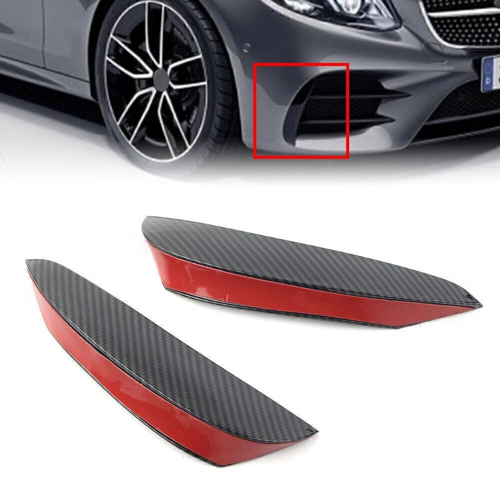 Carbon Front Bumper Lip Spoiler Splitter for Mercedes Benz E-Class (2017–2023)