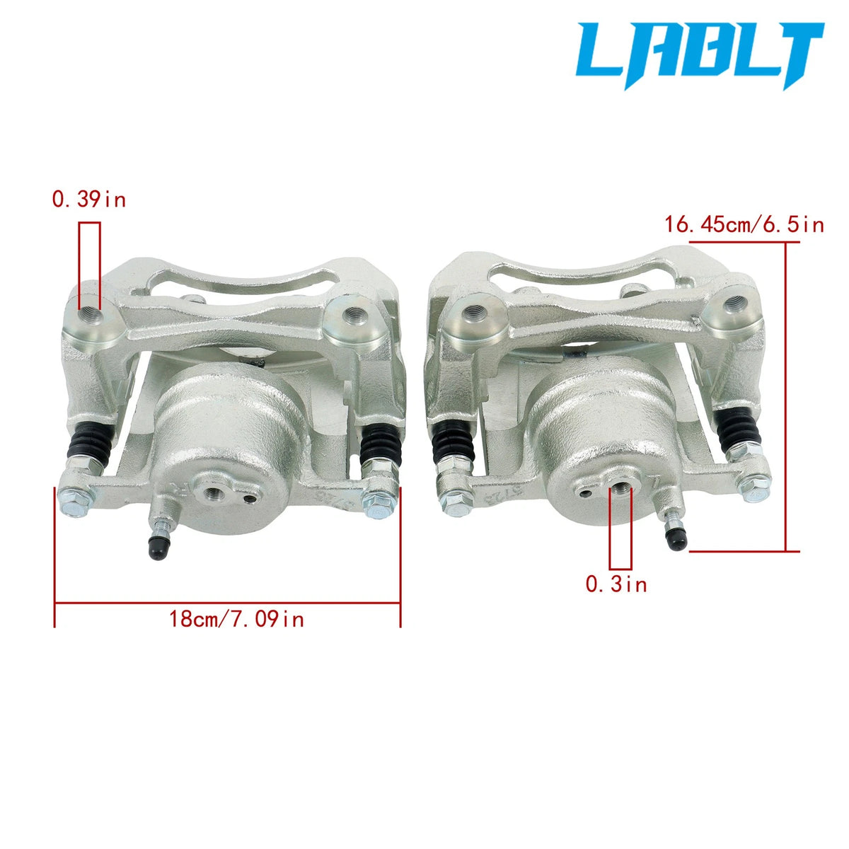 Front Brake Caliper Assembly Set for Pontiac Vibe Toyota Corolla Matrix (2003–2008)