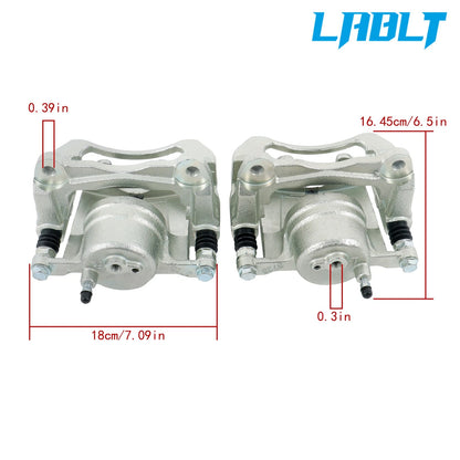 Front Brake Caliper Assembly Set for Pontiac Vibe Toyota Corolla Matrix (2003–2008)