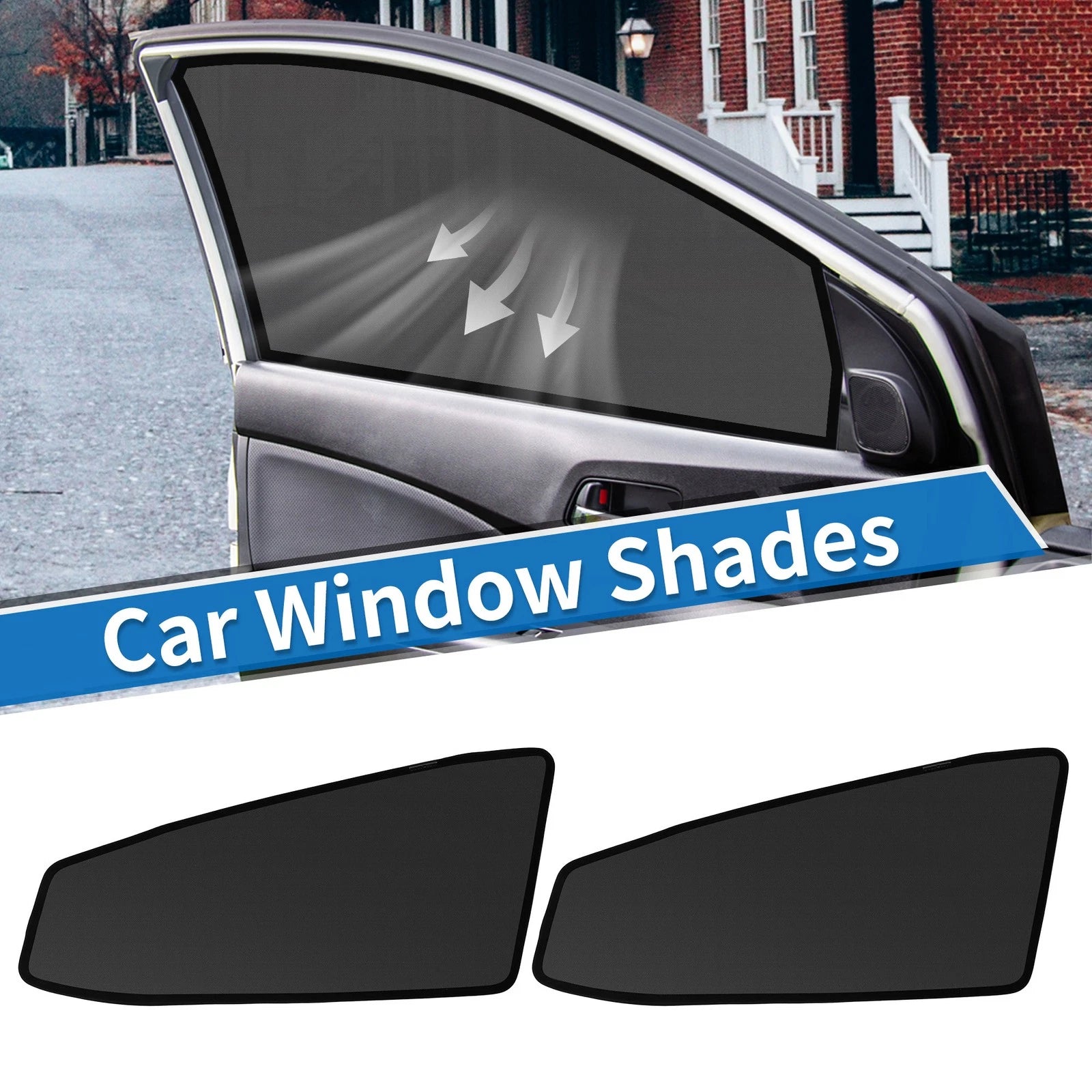 Car Window Cover for Toyota Prius Alpha Prius 40 Series Net Black (Front)