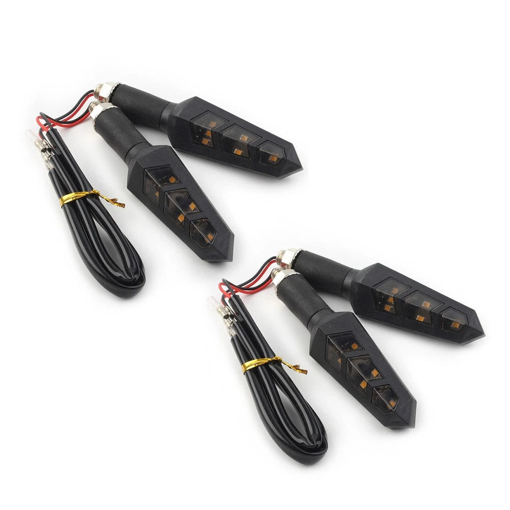 4X LED Turn Signal Indicators for Universal Motorcycle (6 Lights)
