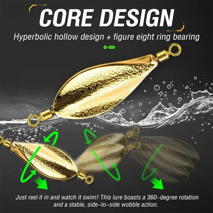 Fishing Lure Rotating 360 Degree for Various Species
