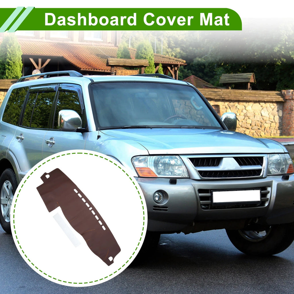 Dashboard Cover Mat Carpet Brown for Mitsubishi Pajero (2008–2016)