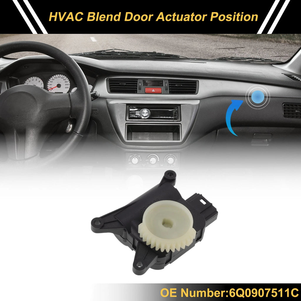 HVAC Heater Blend Door Actuator Replacement for Volkswagen Polo 2007-2012