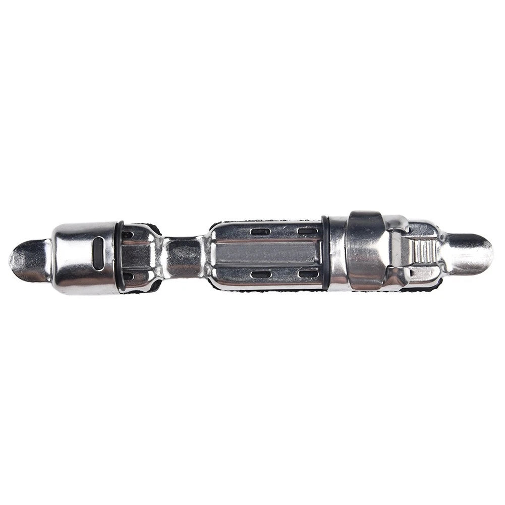 Reel Holder for Professional Use - Silver Soft Rubber Pad Stainless Steel