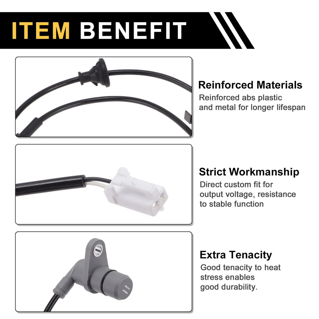 ABS Wheel Speed Sensor Left Rear for Toyota Camry 1996–2006 1Pc