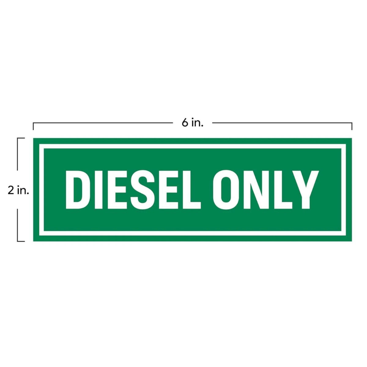 4 Pack Diesel Only Sticker for Fuel Containers (Boats)