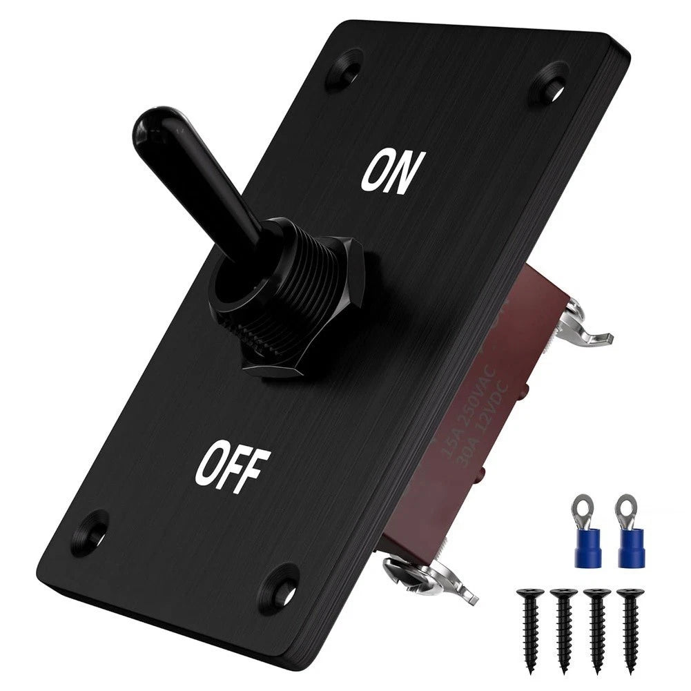 12V 30A SPST Toggle Switch Mounting Kit for Boat RV Auto