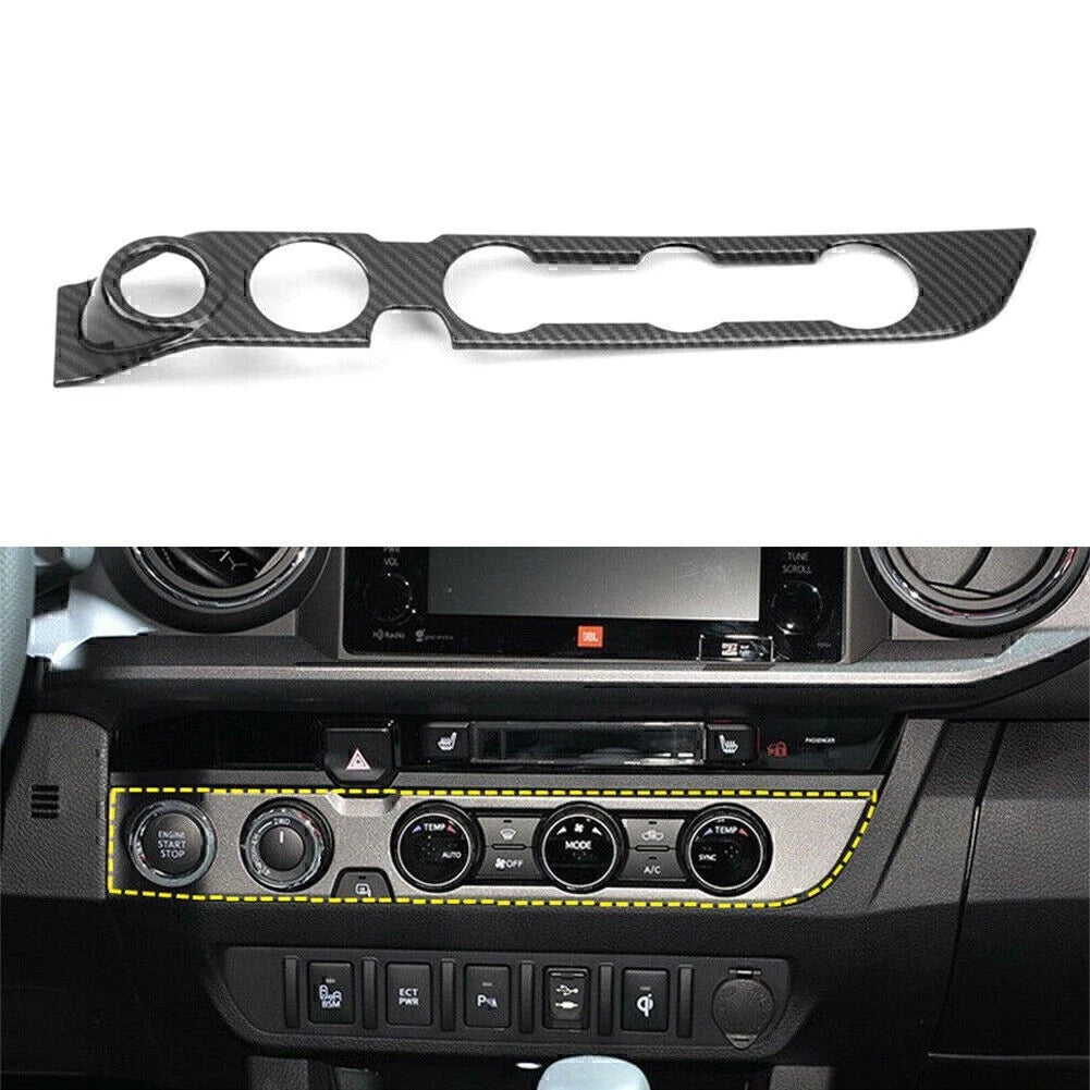 ABS Interior Air Condition Adjust Button Cover Trim for Toyota Tacoma 2016-2019