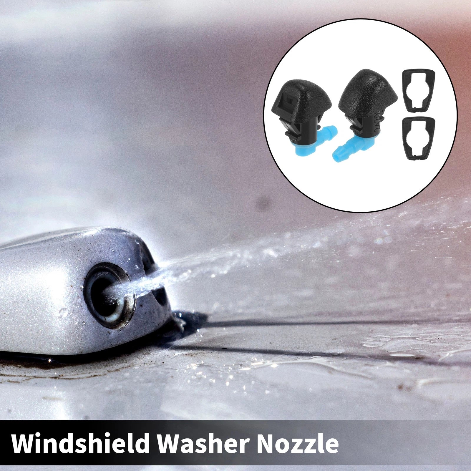 2 Pcs Front Windshield Washer Nozzle Replacement for Honda Odyssey (2011–2017)