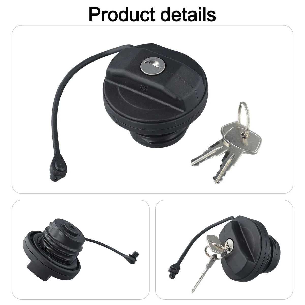 Fuel Filler Cap with Key Set for Land Rover Defender (1990–2016)