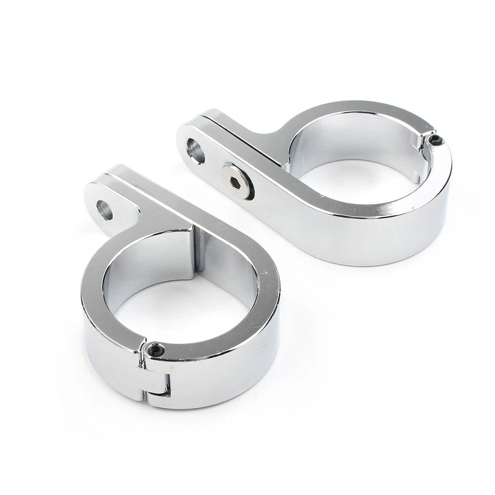 2X Handlebar Mount Clamp Clock for Universal Motorcycle (1.25" Bar)