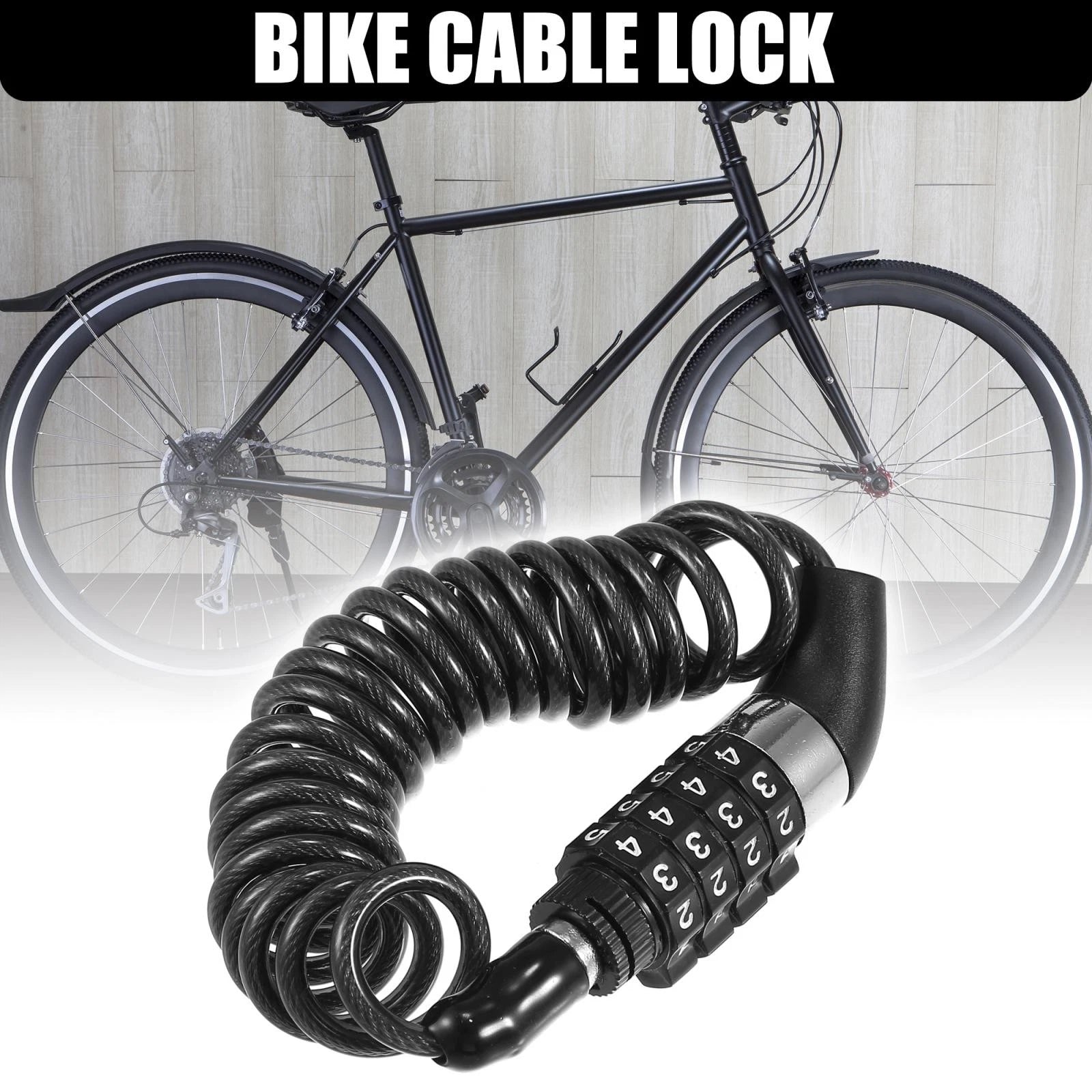 Bike Cable Helmet Lock for 4 Digit Resettable Combination Honda (2010–2020)
