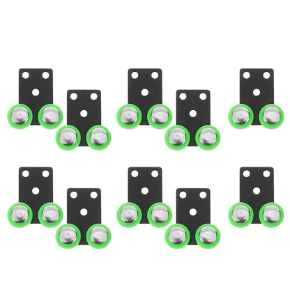 Sliding Wardrobe Door Wheels 42x40x14mm Iron Nylon Roller for Closet Doors