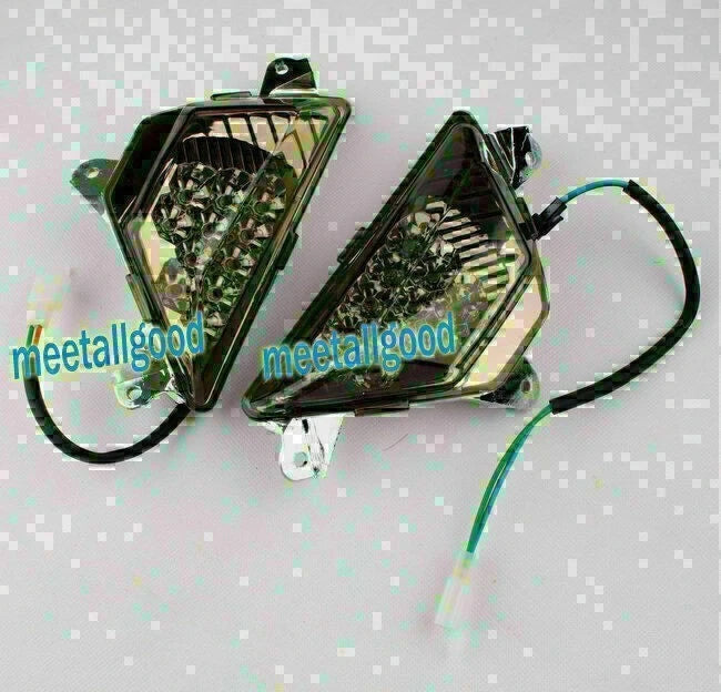 2X Front Turn Signal Smoke Lens for Kawasaki Ninja 300 (2013)