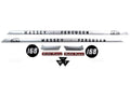 Complete Bonnet Decal Set for Massey Ferguson 168