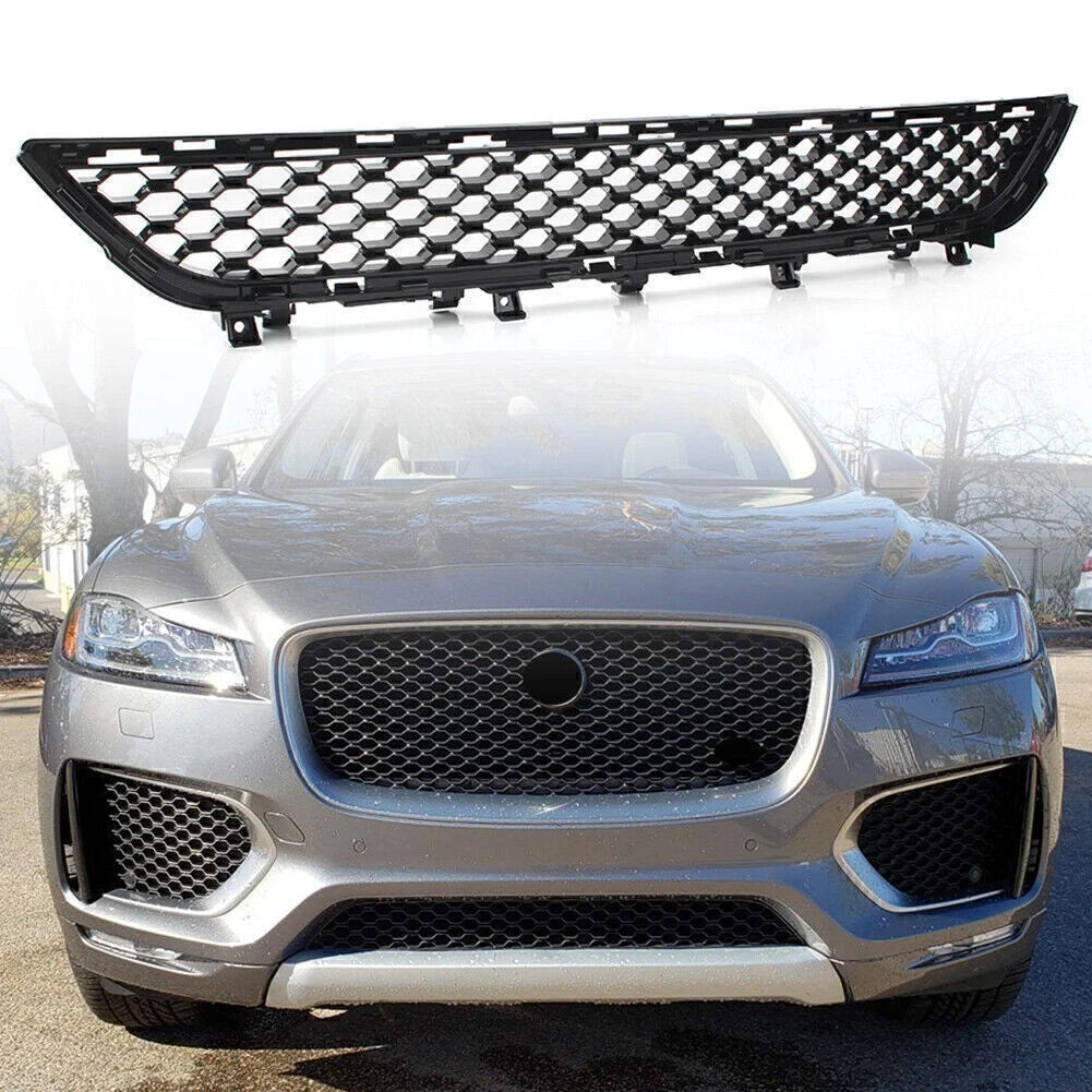 Front Bumper Lower Central Mesh Grille for Jaguar F-Pace (2016–2019)