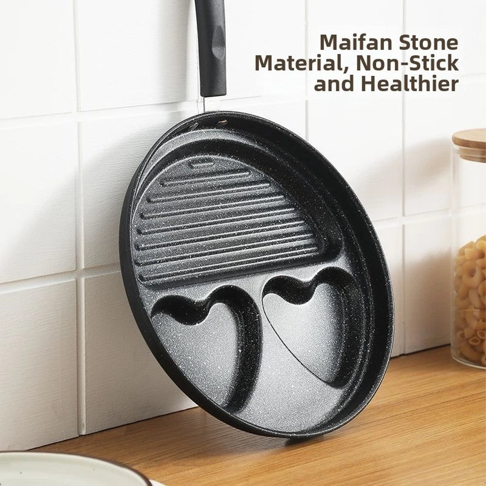 Cast Iron Frying Pan for Home Use (23x23x3.5cm)