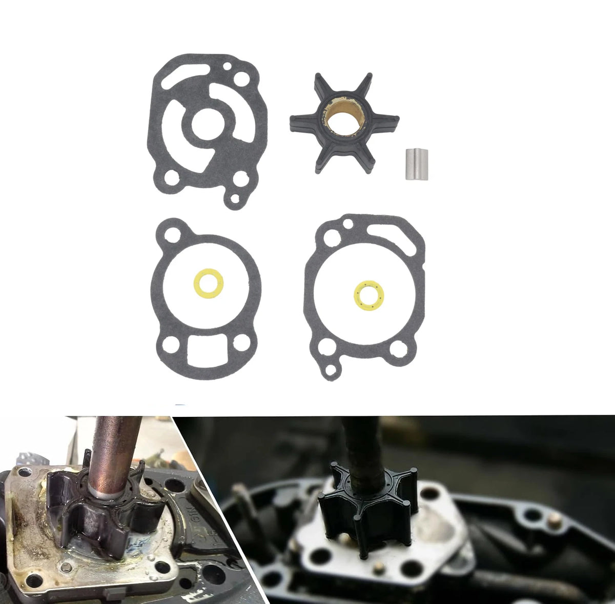 Impeller Water Pump Repair Kit for Mercury Mariner (47-56780, 65958)