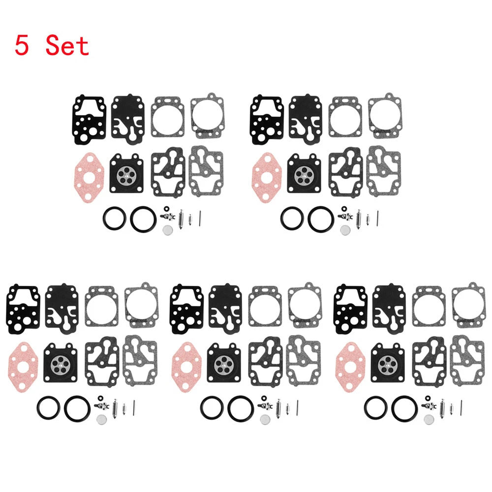 Set of 5 Carburetor Rebuild Kits K20-WYL for Honda GX22 GX31 WALBRO