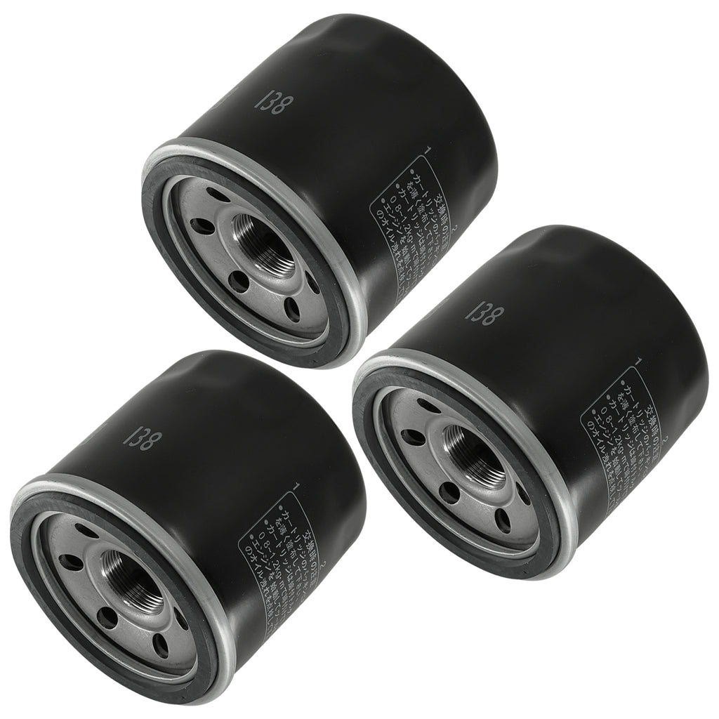 Oil Filter 3 Pack Replacement for Suzuki Intruder Volusia VX800 (1990–2013)