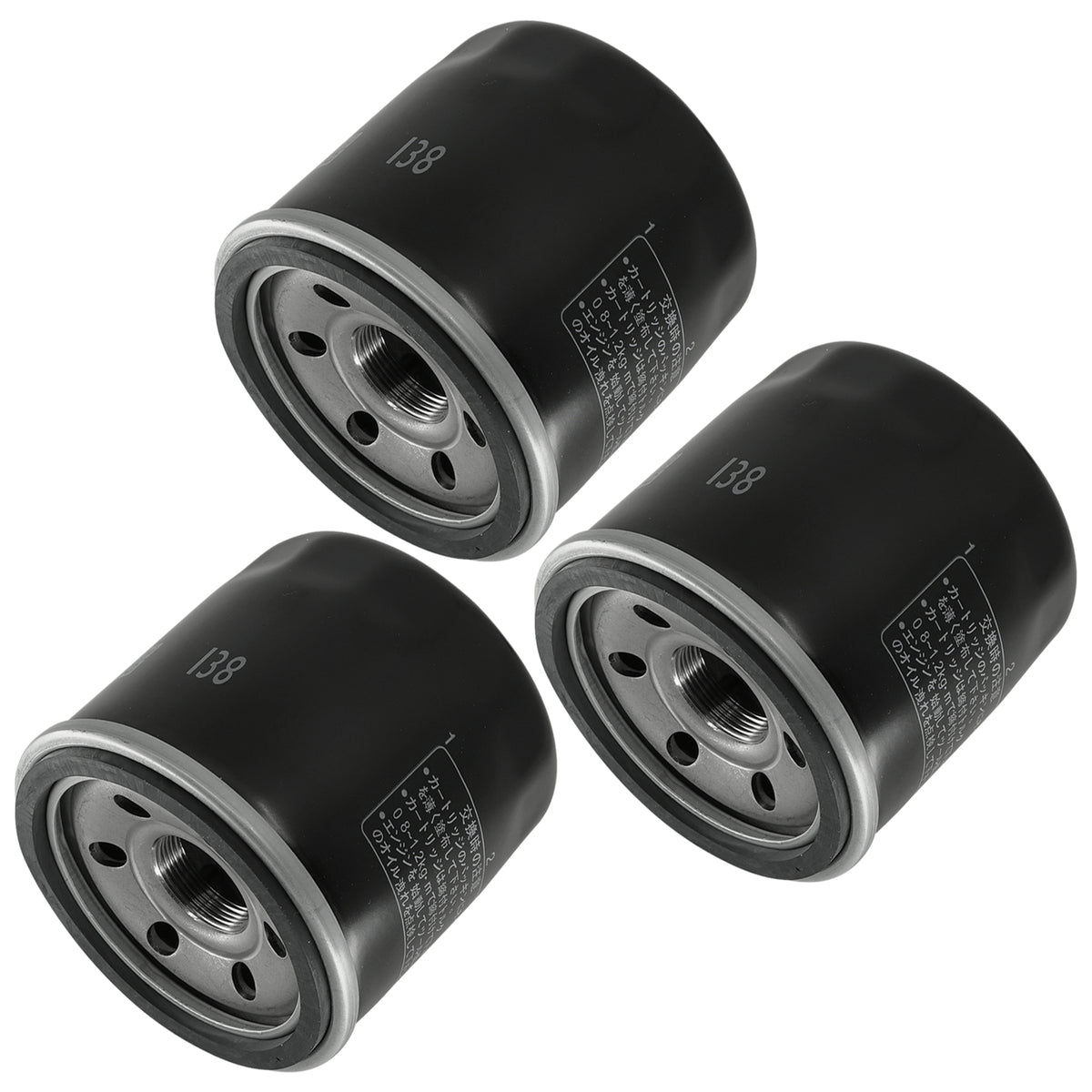 Oil Filter 3 Pack Replacement for Suzuki Intruder Volusia VX800 (1990–2013)