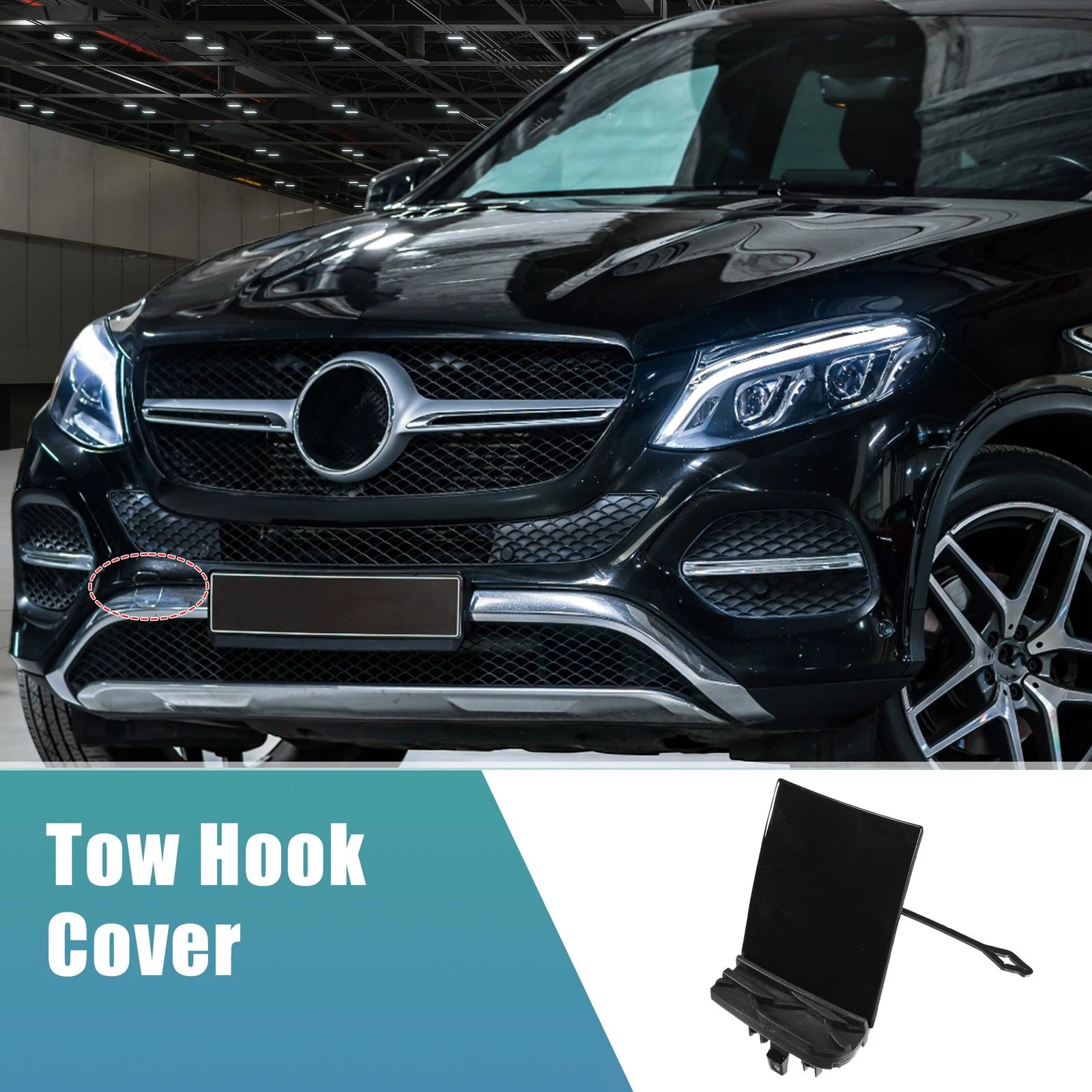Front Tow Hook Cap Replacement for Mercedes-Benz GLE 350 (2019–2023)