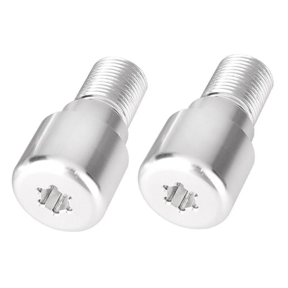 18mm Handle Bar End Grips Plug for Yamaha YZF R6 (1999–2005), YZF R6S (2006–2012) Silver